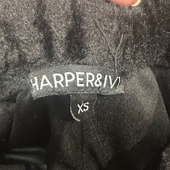 Harper & Ivy Cozy Black Fuzzy Pants - Picture 9 of 10